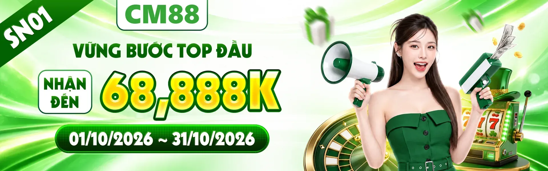 6. Cùng CM88 đón mừng sinh nhật với kho quà tặng phong phú dành cho hội viên. Đăng ký tài khoản ngay để khám phá chương trình và cơ hội nhận thưởng.